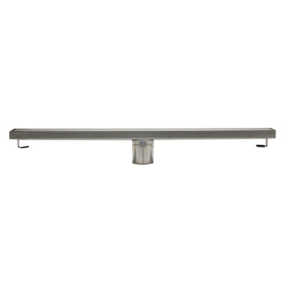 ALFI Brand ABLD24B-BSS 24" Brushed Stainless Steel Rectangle Linear Shower Drain With Solid Cover