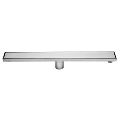 ALFI Brand ABLD24B-BSS 24" Brushed Stainless Steel Rectangle Linear Shower Drain With Solid Cover