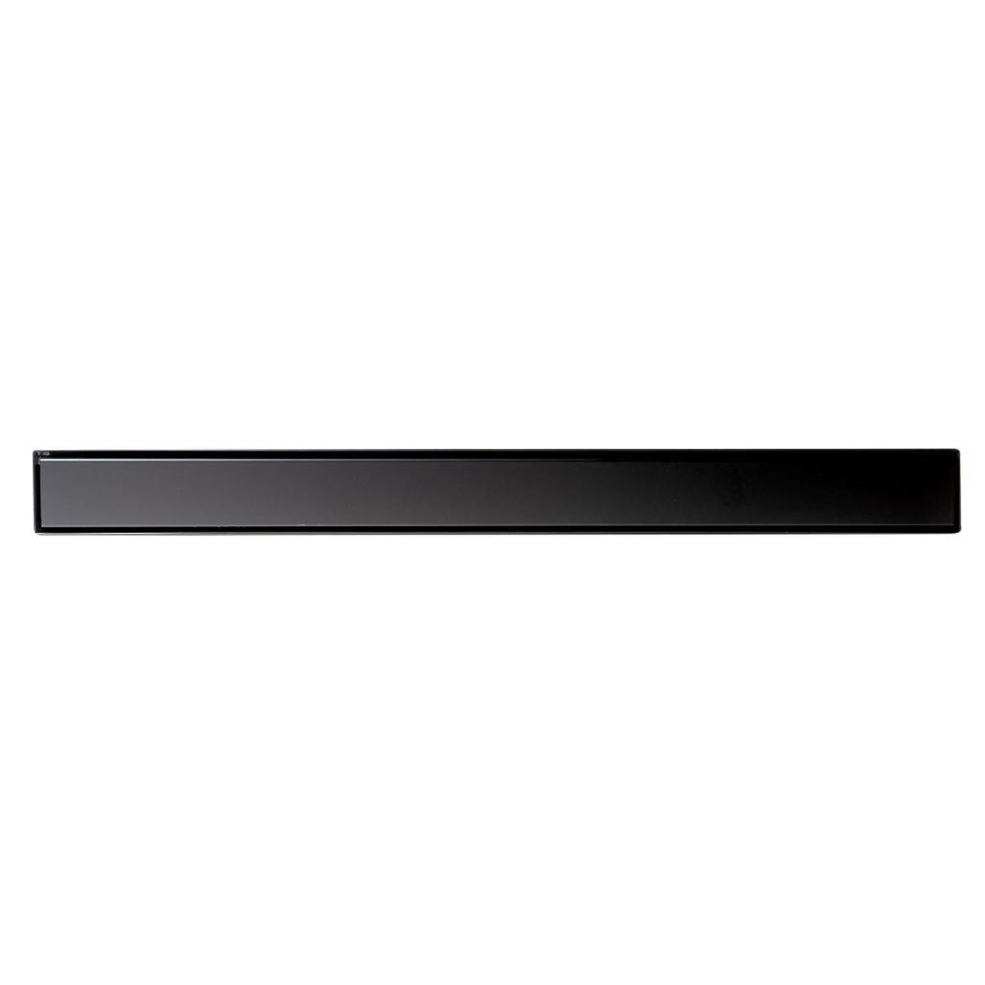 ALFI Brand ABLD32B-BM 32" Black Matte Stainless Steel Rectangle Linear Shower Drain With Solid Cover