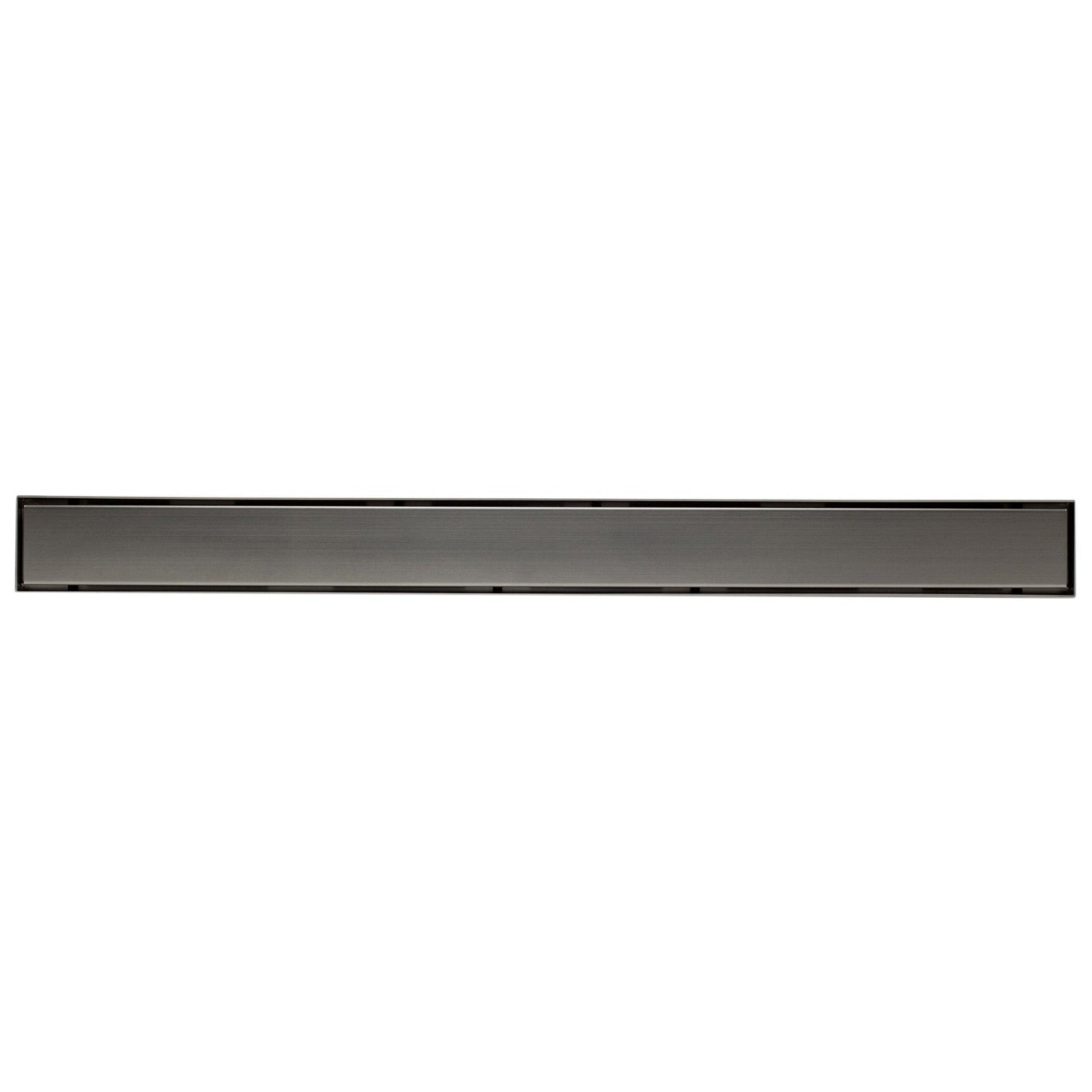 ALFI Brand ABLD32B-BSS 32" Brushed Stainless Steel Rectangle Linear Shower Drain With Solid Cover