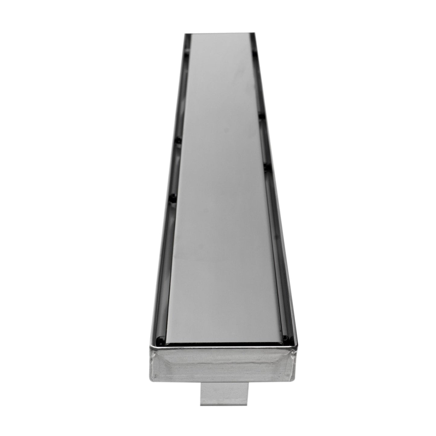 ALFI Brand ABLD32B-PSS 32" Polished Stainless Steel Rectangle Linear Shower Drain With Solid Cover