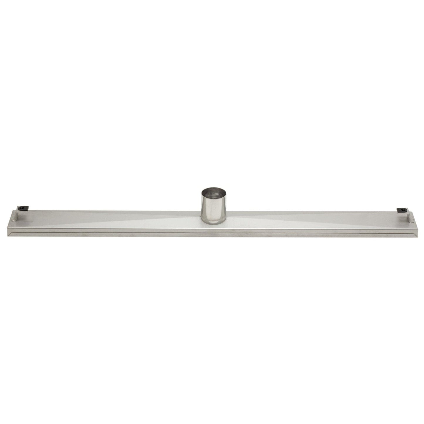 ALFI Brand ABLD32D 32" Brushed Stainless Steel Rectangle Linear Shower Drain With Groove Lines