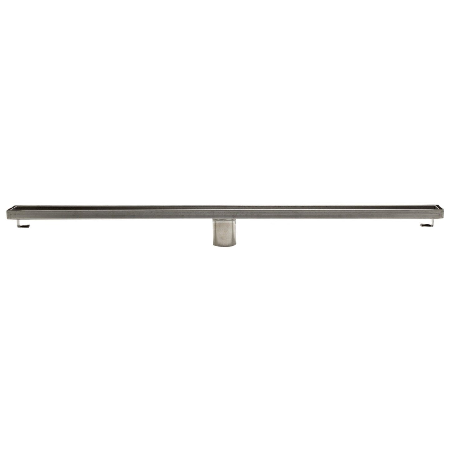 ALFI Brand ABLD36A 36" Brushed Stainless Steel Rectangle Linear Shower Drain Without Cover