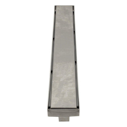 ALFI Brand ABLD36B-BSS 36" Brushed Stainless Steel Rectangle Linear Shower Drain With Solid Cover