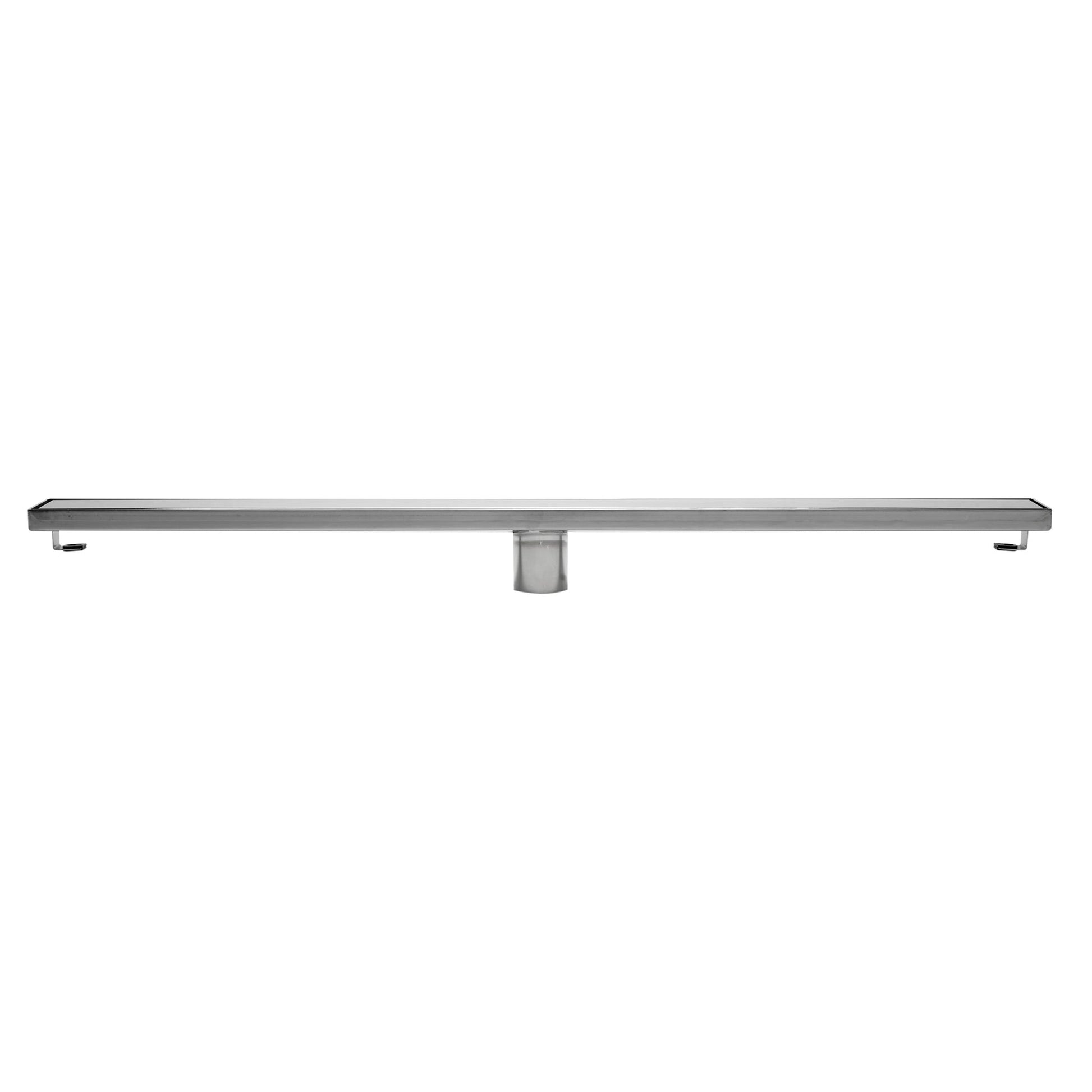 ALFI Brand ABLD36B-PSS 36" Polished Stainless Steel Rectangle Linear Shower Drain With Solid Cover
