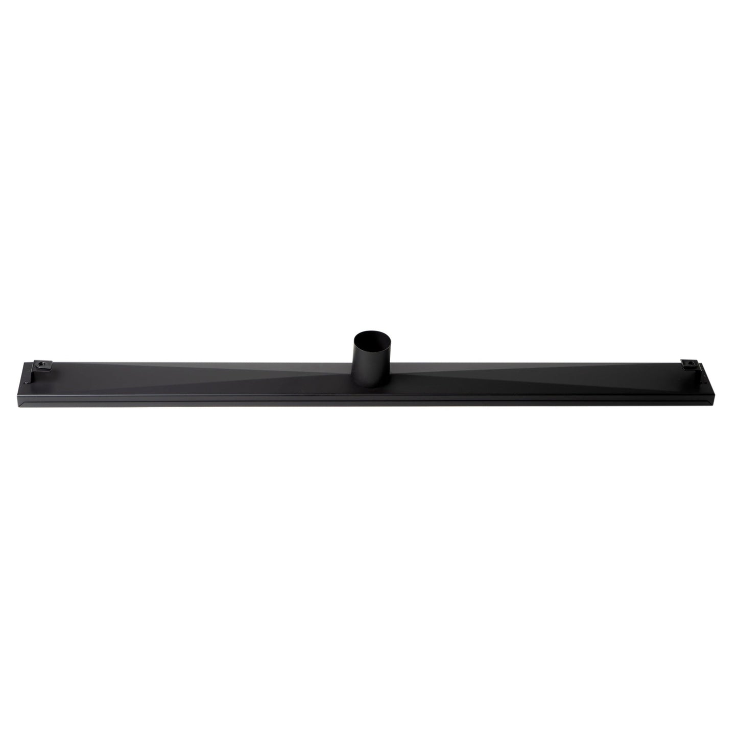 ALFI Brand ABLD36C-BM 36" Black Matte Stainless Steel Rectangle Linear Shower Drain With Groove Holes