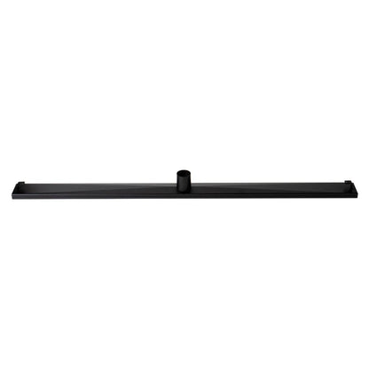 ALFI Brand ABLD47B-BM 47" Black Matte Stainless Steel Rectangle Linear Shower Drain With Solid Cover