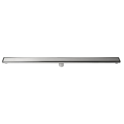ALFI Brand ABLD47B-PSS 47" Polished Stainless Steel Rectangle Linear Shower Drain With Solid Cover
