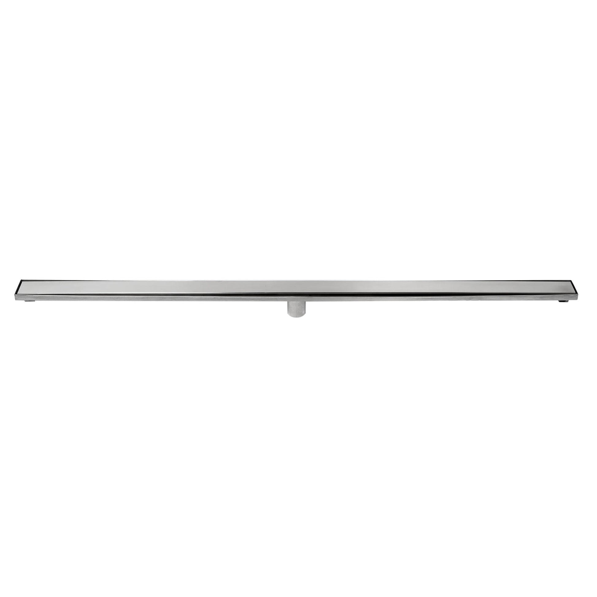 ALFI Brand ABLD59B-PSS 59" Polished Stainless Steel Rectangle Linear Shower Drain With Solid Cover