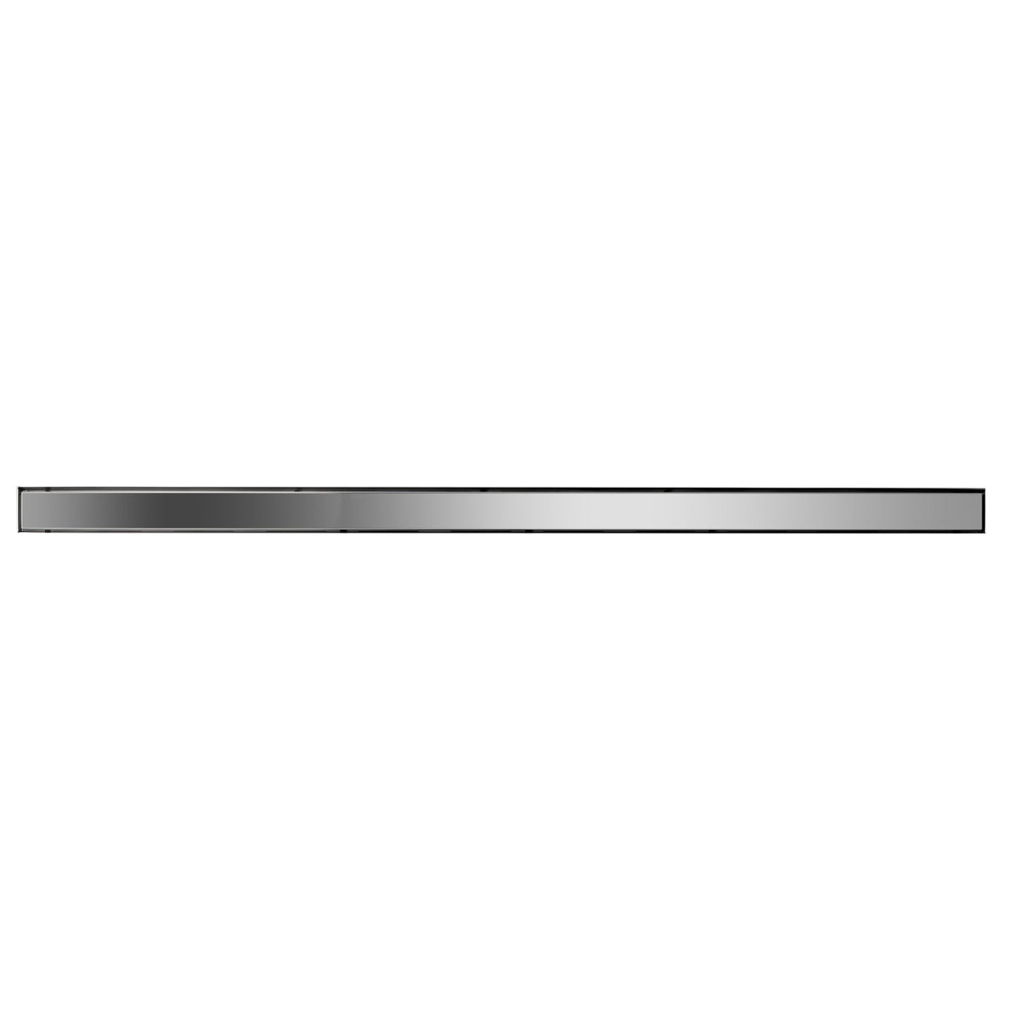 ALFI Brand ABLD59B-PSS 59" Polished Stainless Steel Rectangle Linear Shower Drain With Solid Cover