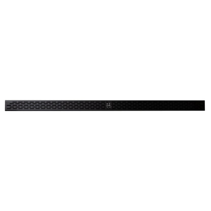 ALFI Brand ABLD59C-BM 59" Black Matte Stainless Steel Rectangle Linear Shower Drain With Groove Holes
