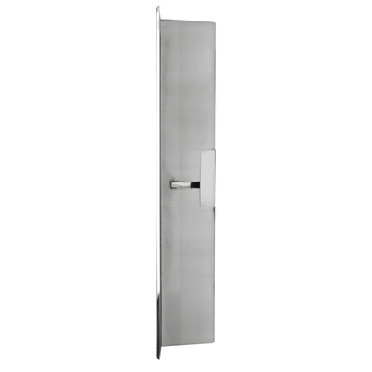 ALFI Brand ABN1224-PSS 12" x 24" Polished Stainless Steel Rectangle Vertical Double Shelf Bath Shower Niche