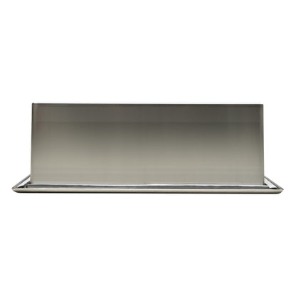 ALFI Brand ABN2412-BSS 24" x 12" Brushed Stainless Steel Rectangle Horizontal Single Shelf Bath Shower Niche