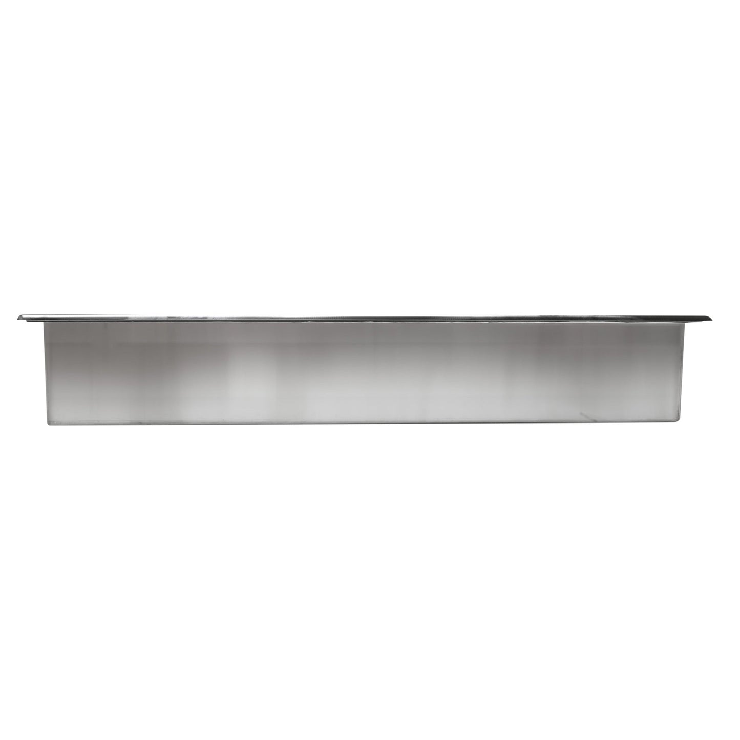 ALFI Brand ABN2412-PSS 24" x 12" Polished Stainless Steel Rectangle Horizontal Single Shelf Bath Shower Niche