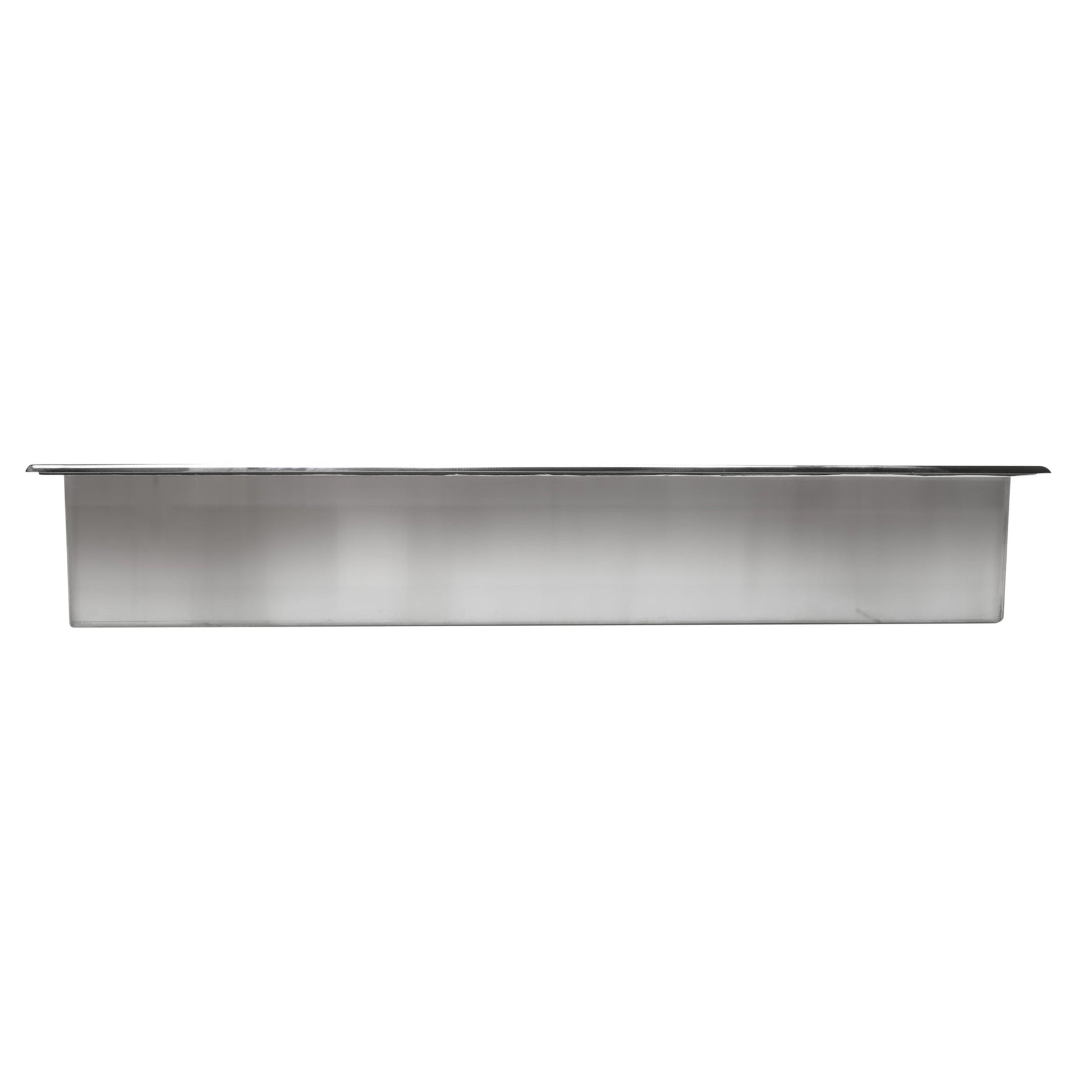 ALFI brand 24 x 12 White Matte Stainless Steel Horizontal Single
