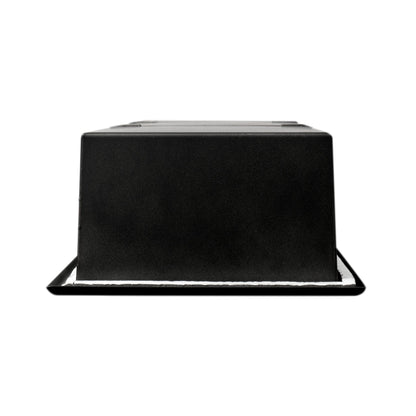 ALFI Brand ABNC0836-BLA 8" x 36" Black Matte Stainless Steel Rectangle Vertical Triple Shelf Bath Shower Niche