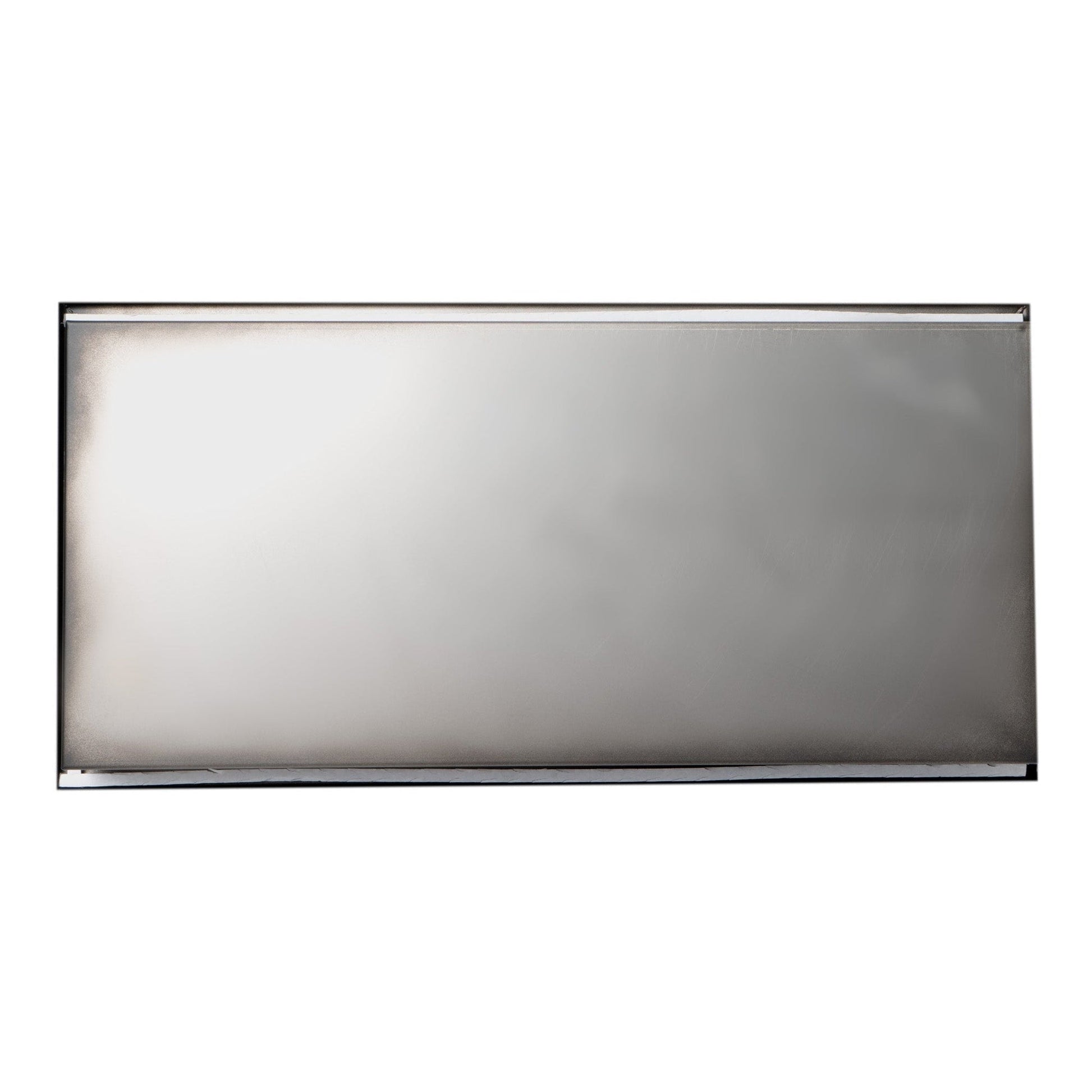 ALFI Brand ABNC2412-BLA 24" x 12" Black Matte Stainless Steel Rectangle Horizontal Single Shelf Bath Shower Niche