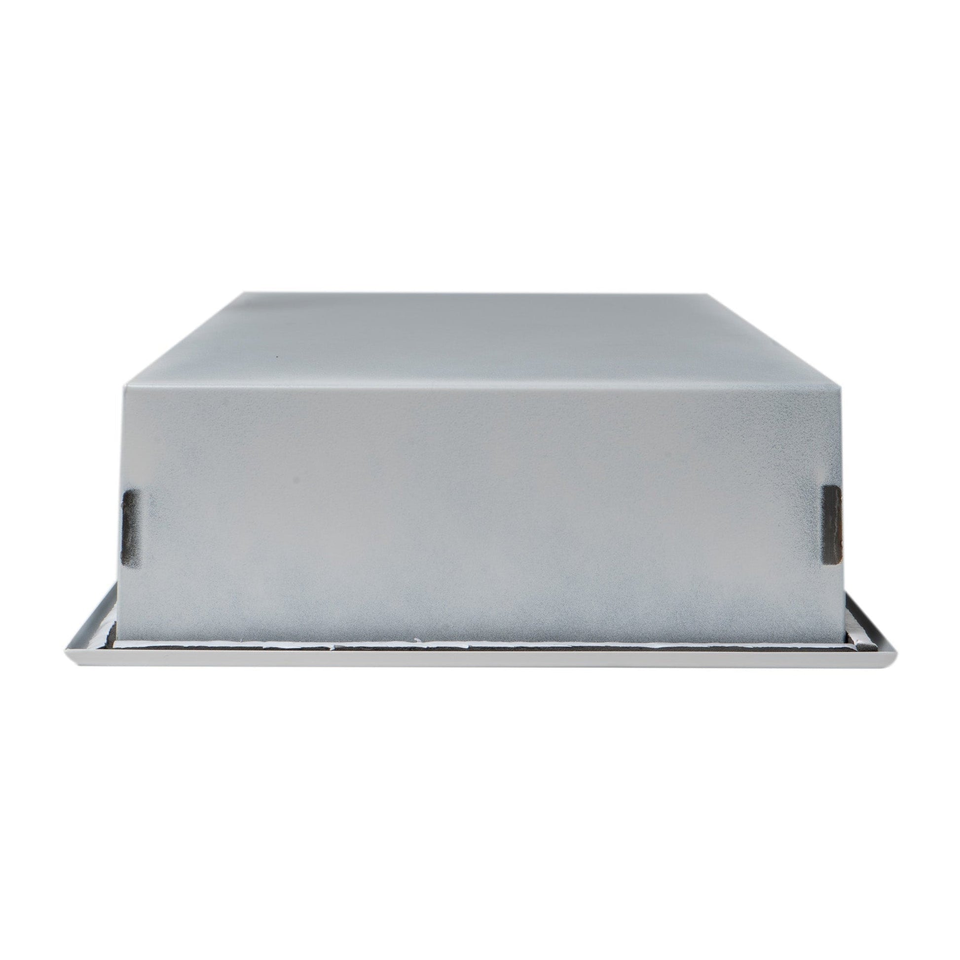 ALFI Brand ABNC2412-W 24" x 12" White Matte Stainless Steel Rectangle Horizontal Single Shelf Bath Shower Niche
