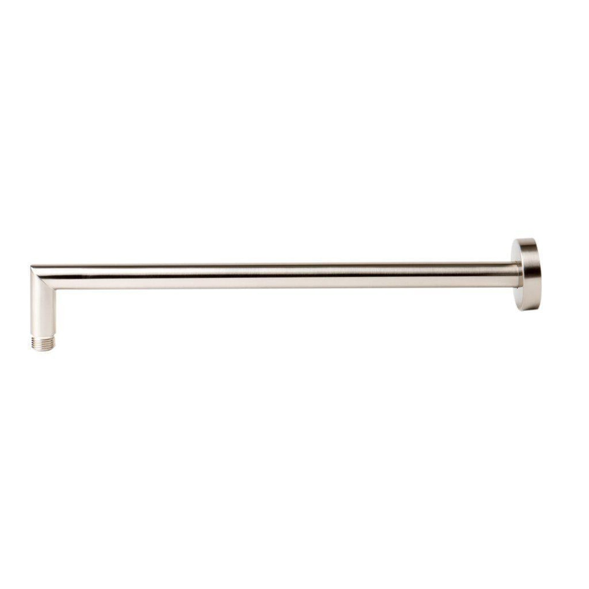 ALFI Brand ABSA16R-BN 16" Brushed Nickel Wall-Mounted Round Solid Brass Shower Arm