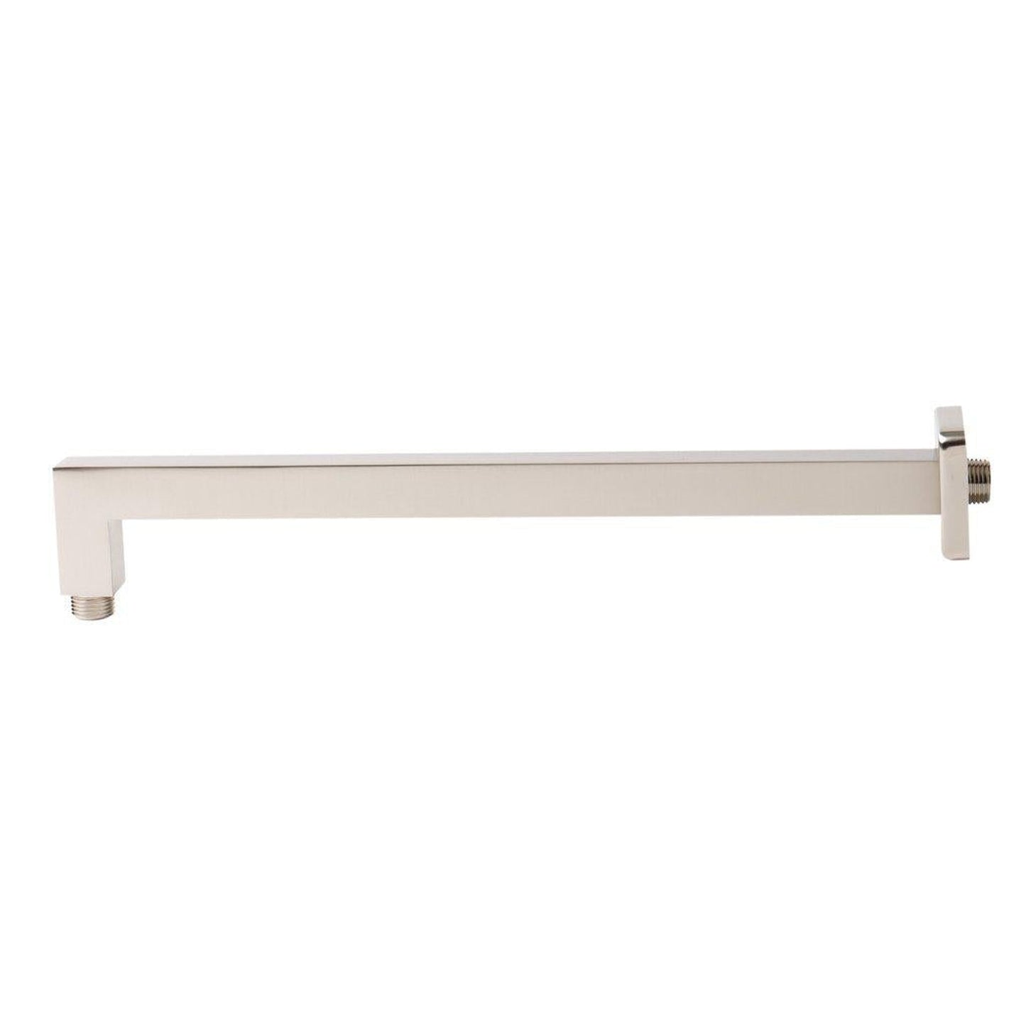 ALFI Brand ABSA16S-BN 16" Brushed Nickel Wall-Mounted Square Solid Brass Shower Arm