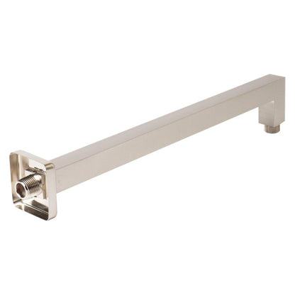 ALFI Brand ABSA16S-BN 16" Brushed Nickel Wall-Mounted Square Solid Brass Shower Arm