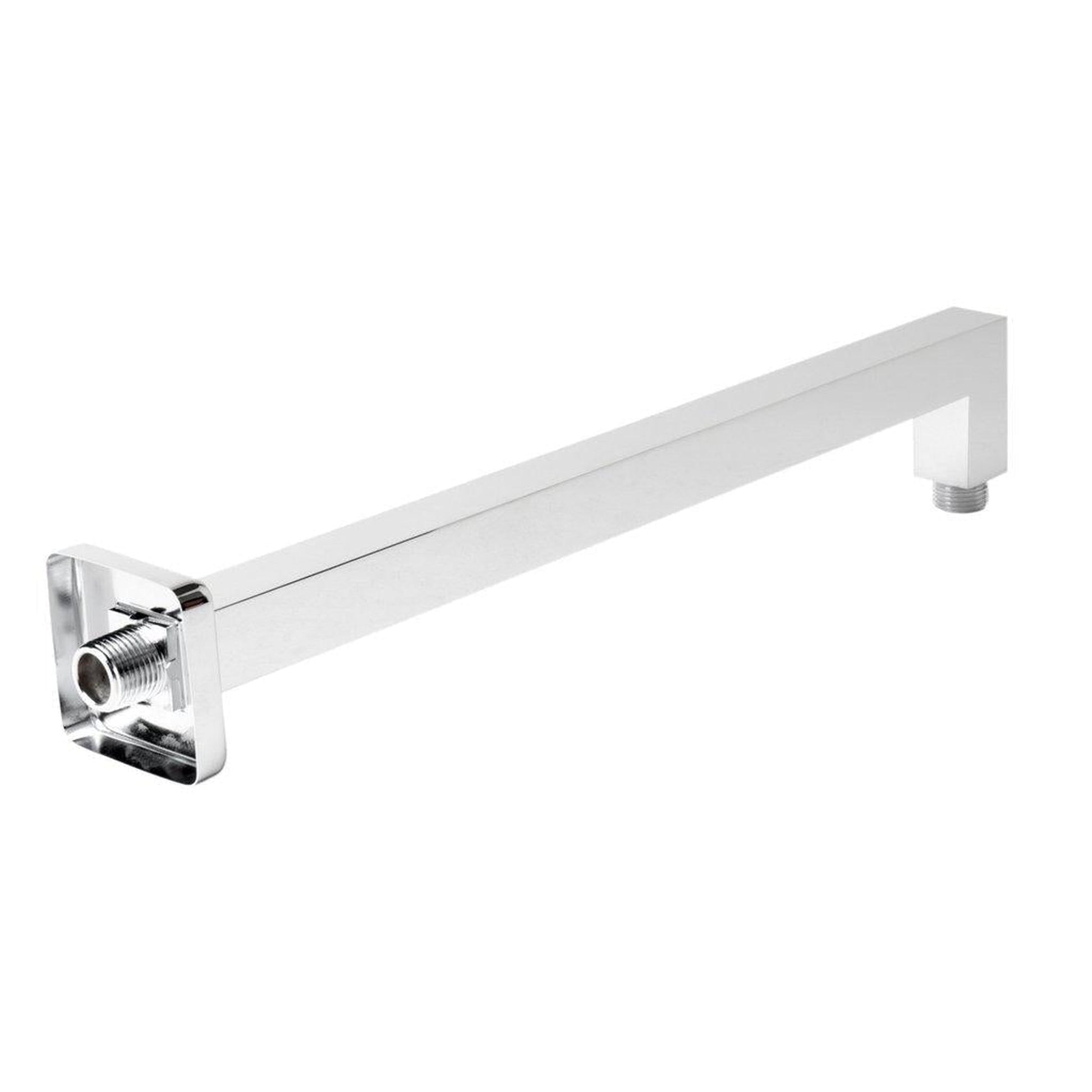 ALFI Brand ABSA16S-PC 16" Polished Chrome Wall-Mounted Square Solid Brass Shower Arm