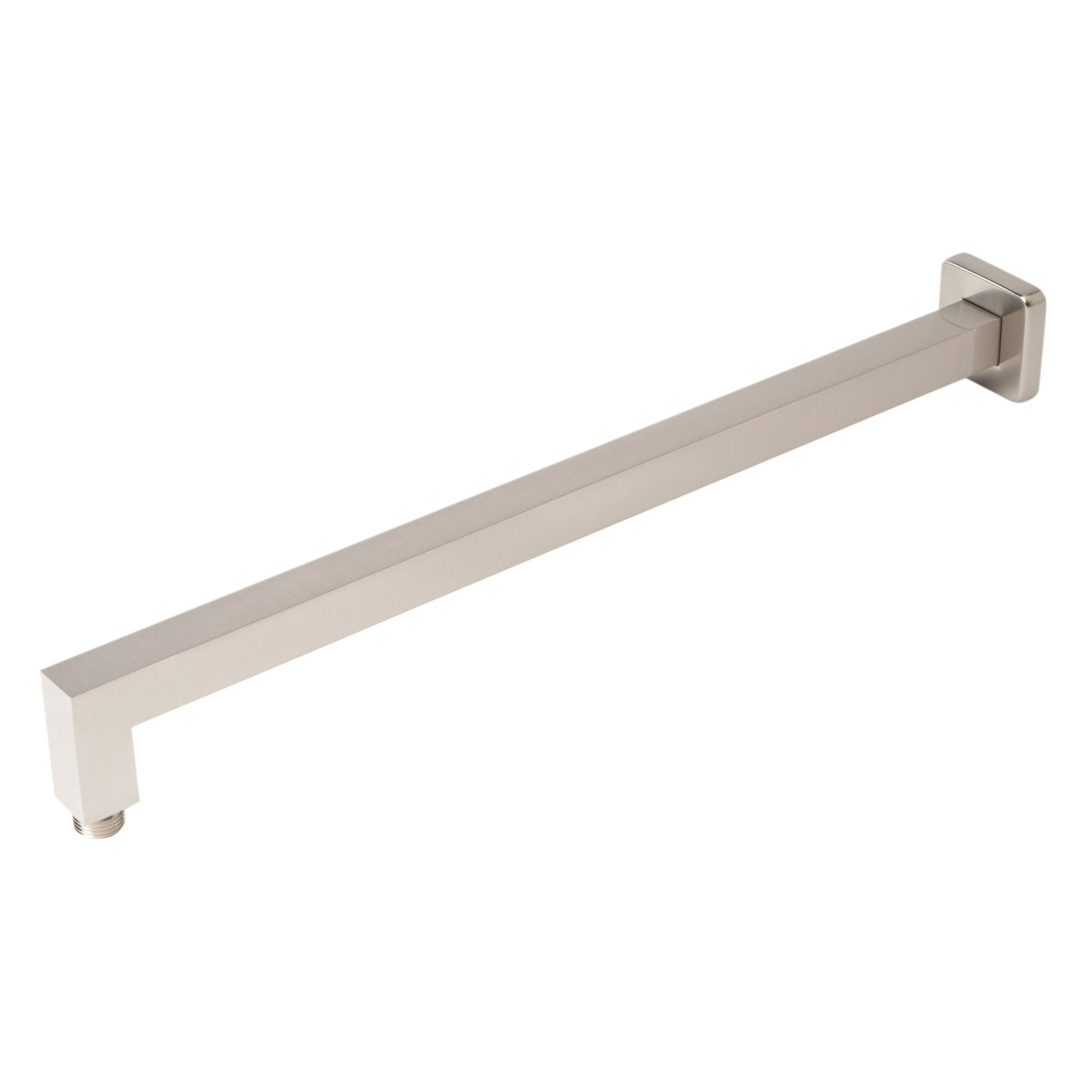 ALFI Brand ABSA20S-BN 20" Brushed Nickel Wall-Mounted Square Solid Brass Shower Arm