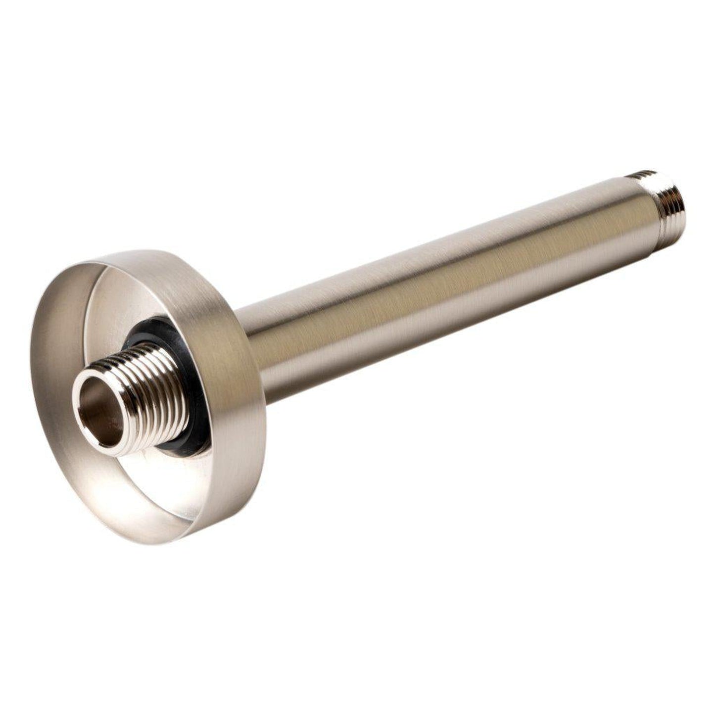 ALFI Brand ABSA6R-BN 6" Brushed Nickel Ceiling Mounted Round Solid Brass Shower Arm