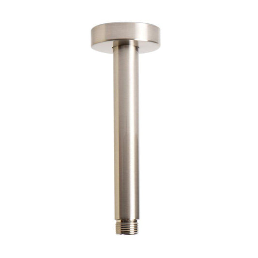 ALFI Brand ABSA6R-BN 6" Brushed Nickel Ceiling Mounted Round Solid Brass Shower Arm
