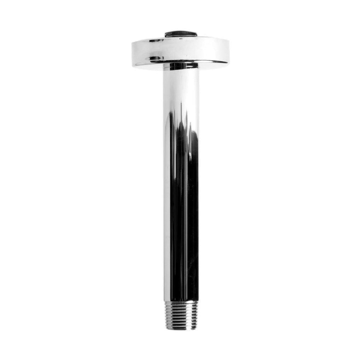 ALFI Brand ABSA6R-PC 6" Polished Chrome Ceiling Mounted Round Solid Brass Shower Arm