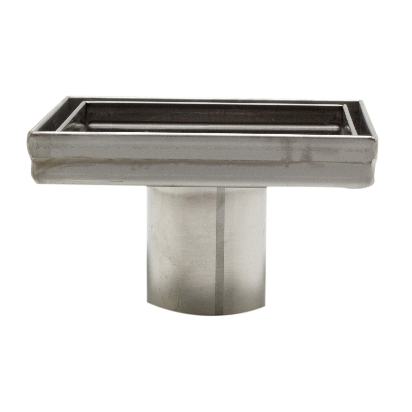 ALFI Brand ABSD55A 5" Brushed Stainless Steel Square Shower Drain Without Cover