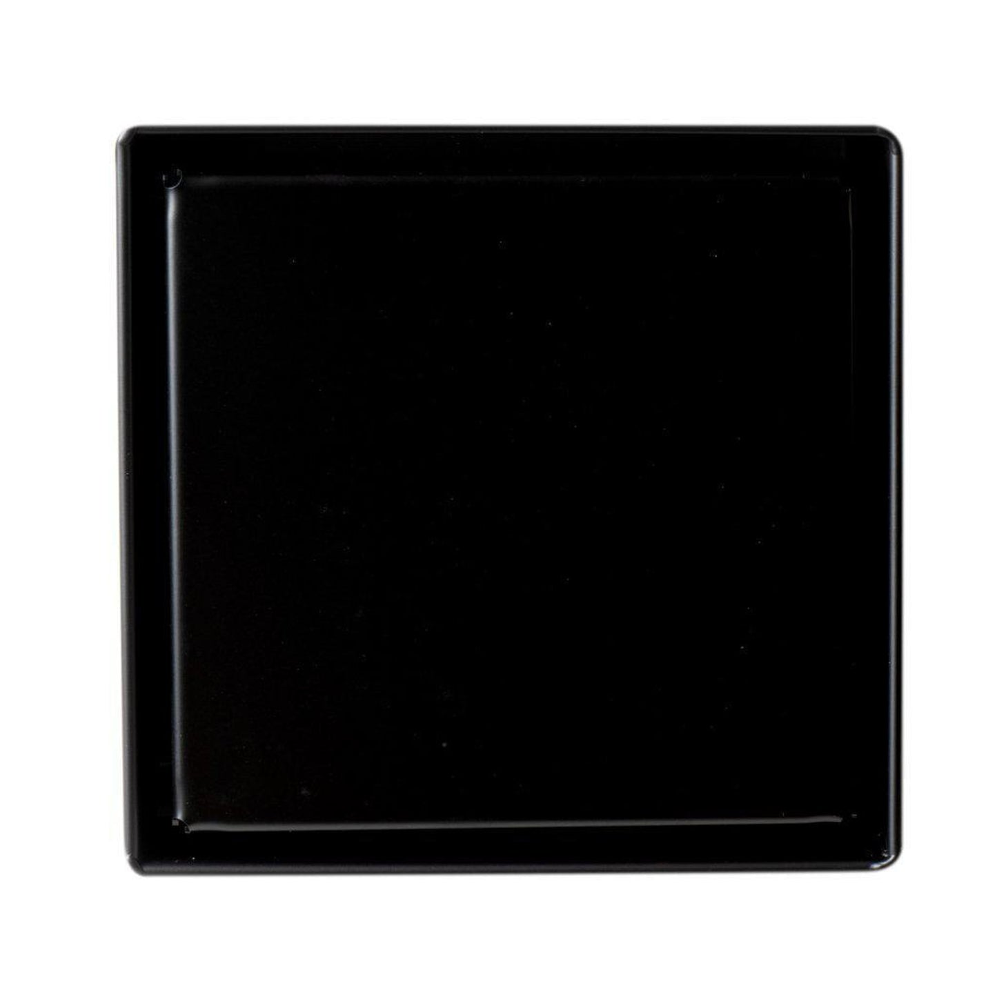 ALFI Brand ABSD55B-BM 5" Black Matte Stainless Steel Square Shower Drain With Solid Cover