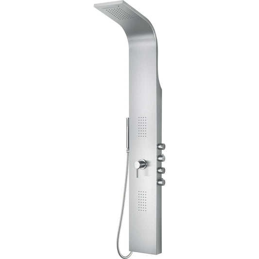 ALFI Brand ABSP30 Brushed Stainless Steel Rectangle Shower Panel With 2 Body Sprays