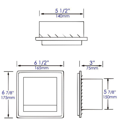 ALFI Brand ABTP77-BSS Brushed Stainless Steel Recessed Toilet Paper Holder With Cover