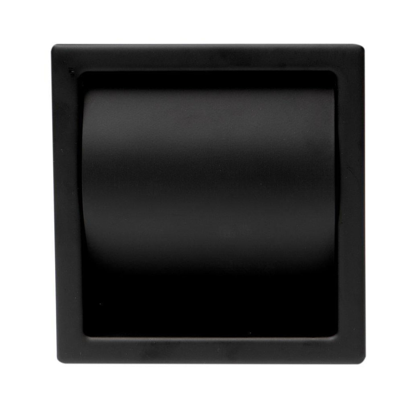 ALFI Brand ABTPC77-BLA Black Matte Stainless Steel Recessed Toilet Paper Holder With Cover