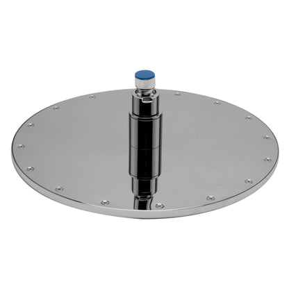 ALFI Brand LED12R-PC 12" Round Polished Chrome Wall or Ceiling Mounted Multi Color LED Rain Shower Head