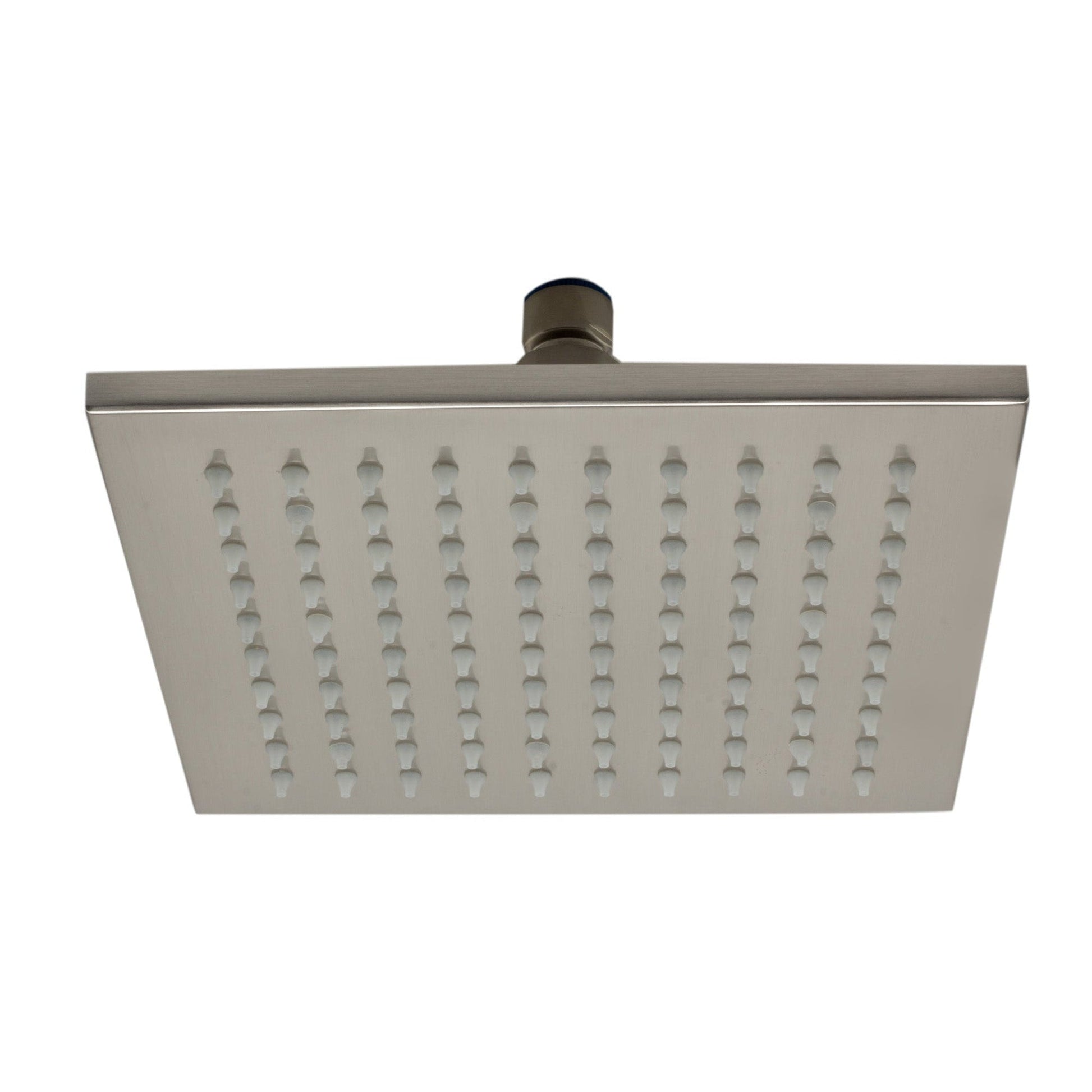 ALFI Brand LED8S-BN 8" Square Brushed Nickel Wall or Ceiling Mounted Multi Color LED Brass Rain Shower Head