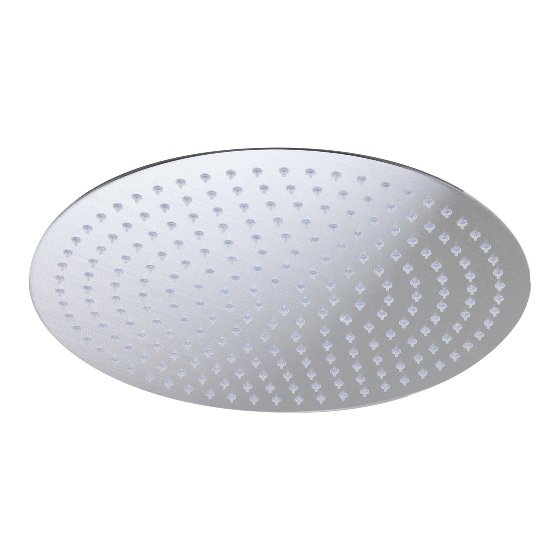 ALFI Brand RAIN16R-BSS 16" Round Solid Brushed Stainless Steel Wall or Ceiling Mounted Ultra Thin Rain Brass Shower Head