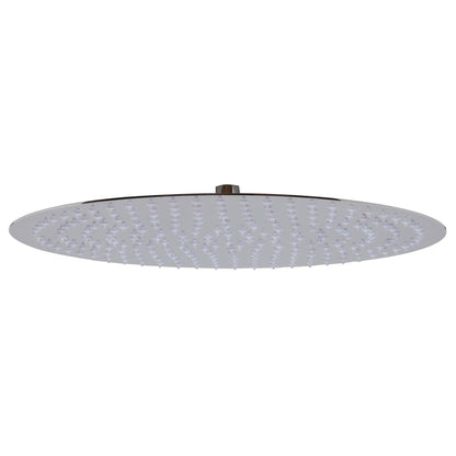 ALFI Brand RAIN16R-PSS 16" Round Solid Polished Stainless Steel Wall or Ceiling Mounted Ultra Thin Rain Brass Shower Head