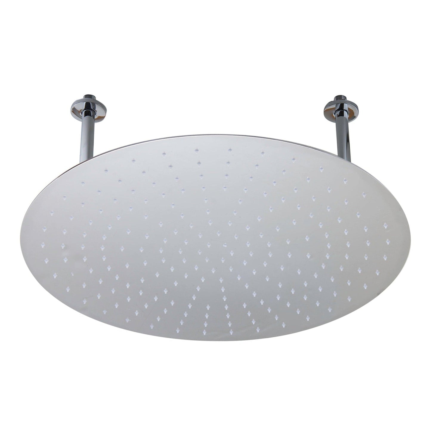 ALFI Brand RAIN24R-PSS 24" Round Solid Polished Stainless Steel Wall or Ceiling Mounted Ultra Thin Rain Brass Shower Head