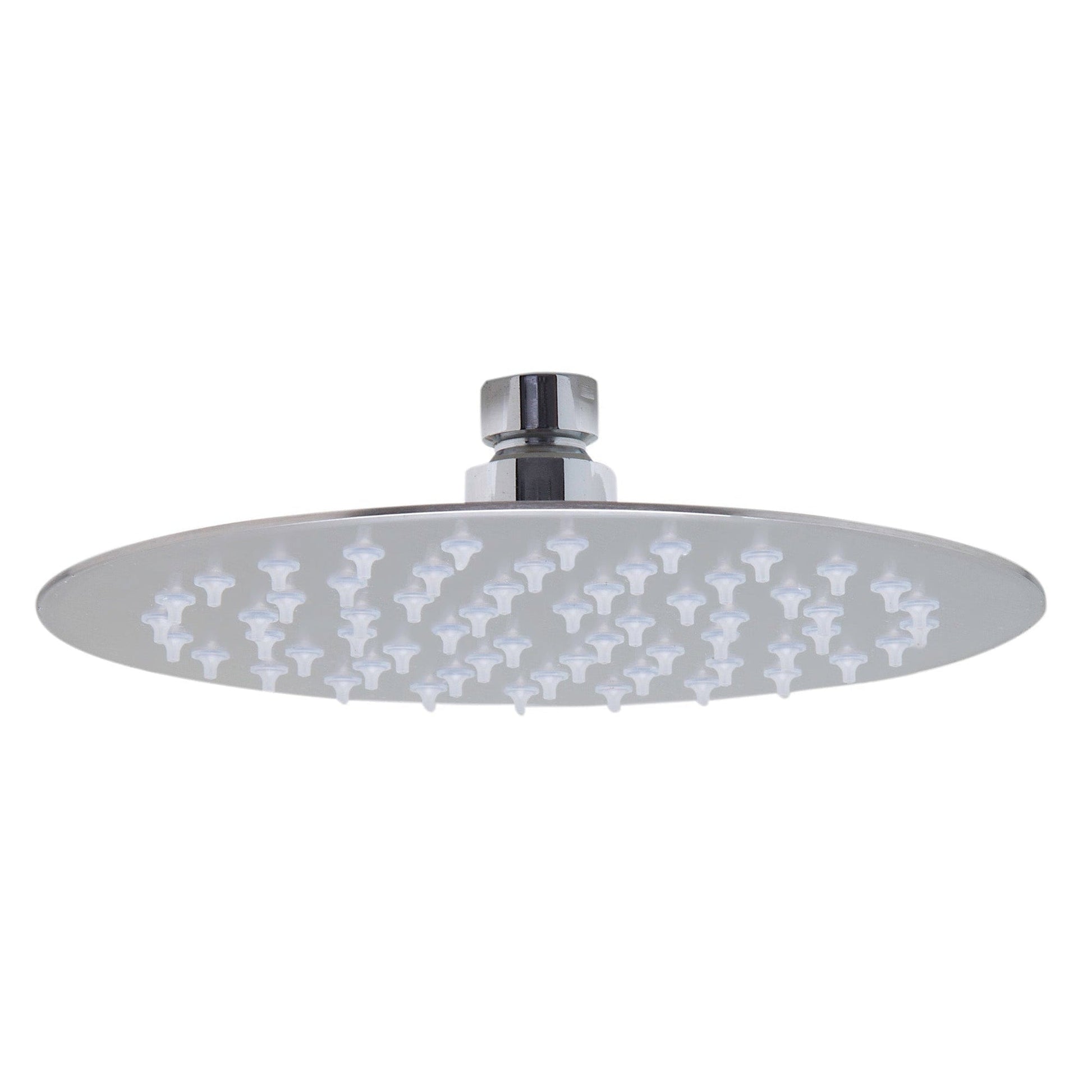 ALFI Brand RAIN8R-BSS 8" Round Solid Brushed Stainless Steel Wall or Ceiling Mounted Ultra Thin Rain Brass Shower Head