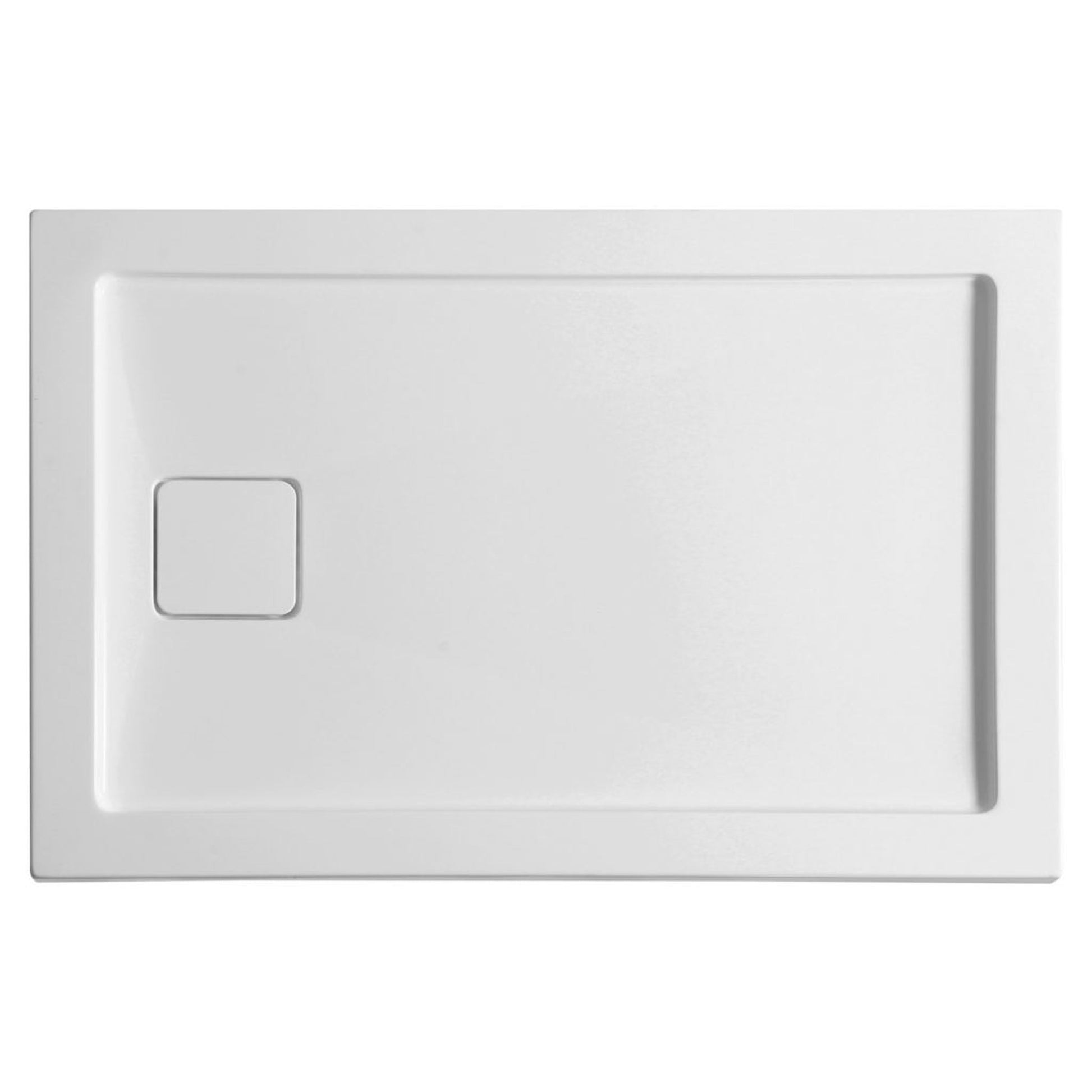 ANZZI Forum Series 48" x 32" Left Drain With Cover Single Threshold White Shower Base