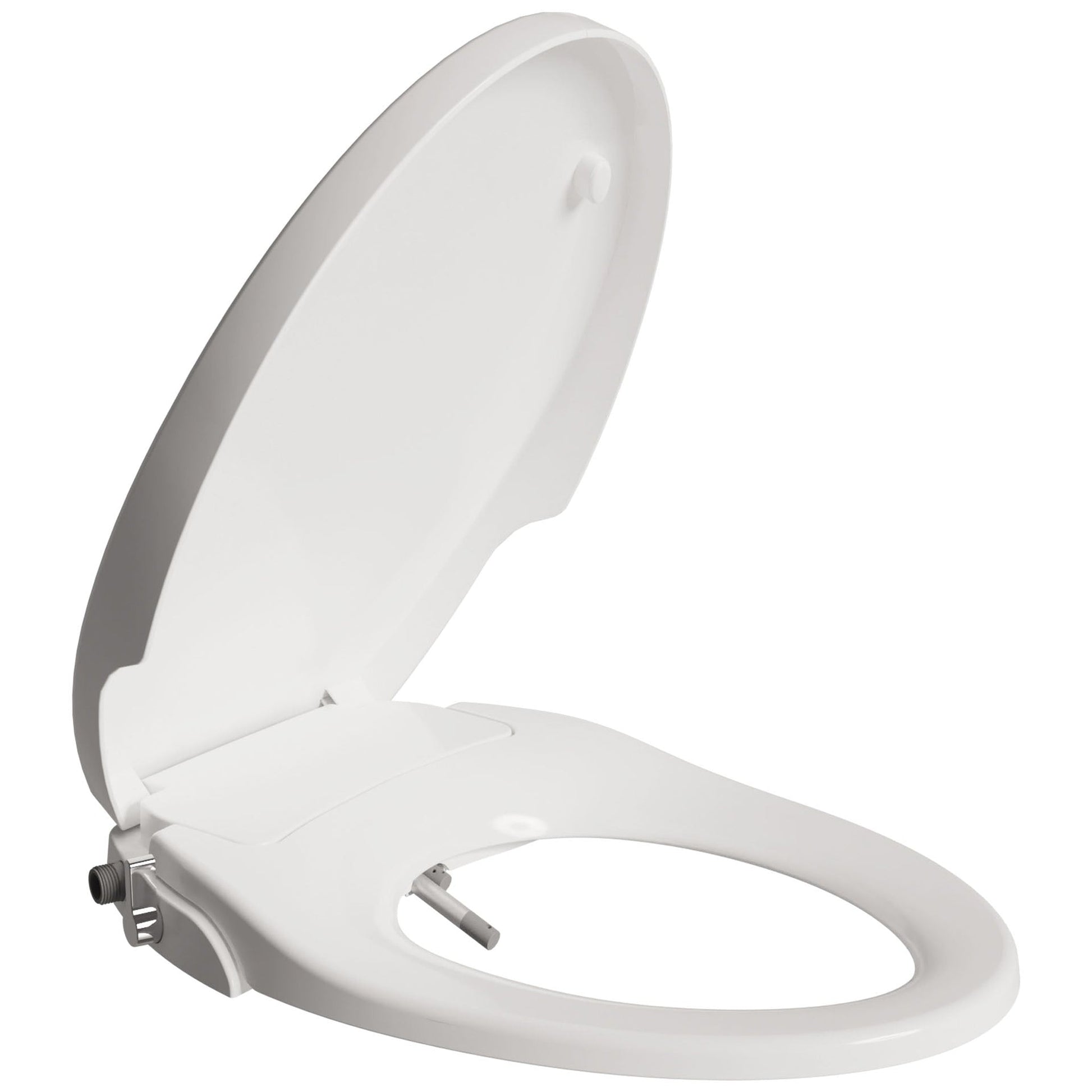 ANZZI Hal Series White Soft Close Non-Electric Toilet Seat With Dual Nozzle and Built-In Side Lever