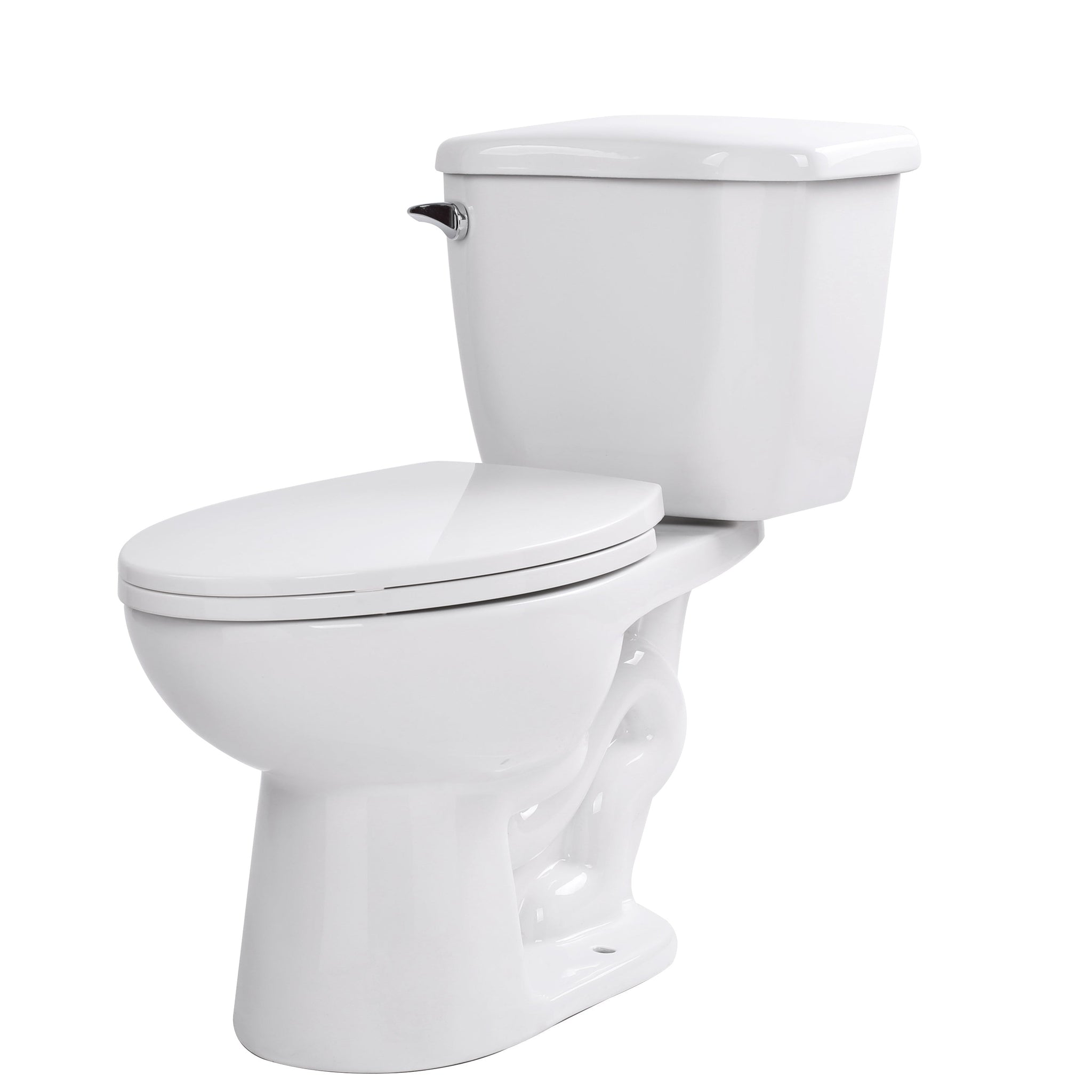 ANZZI Kame Series White Elongated Bathroom Toilet With Dual Flush