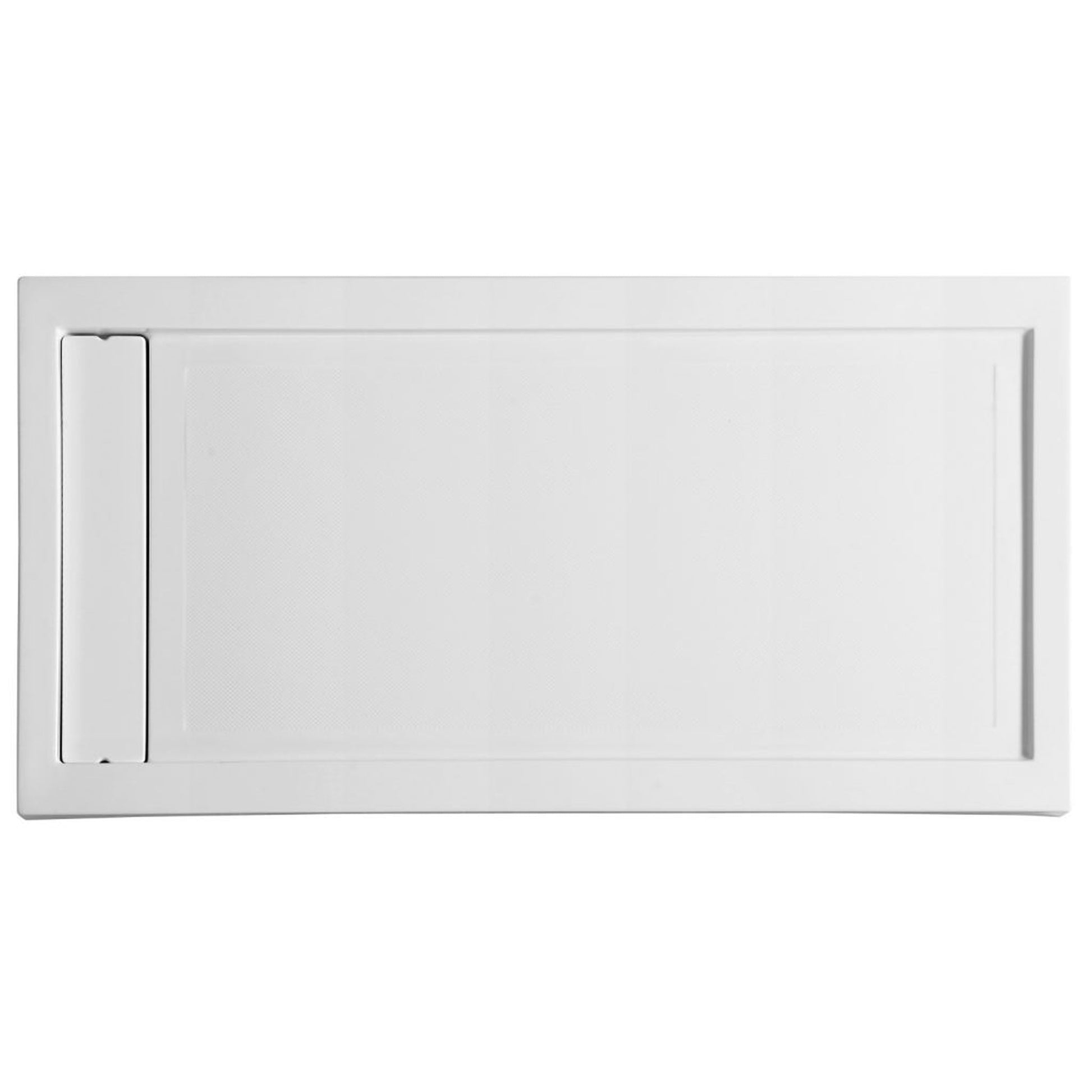 ANZZI Meadow Series 32" x 60" Left Drain With Cover Single Threshold White Shower Base