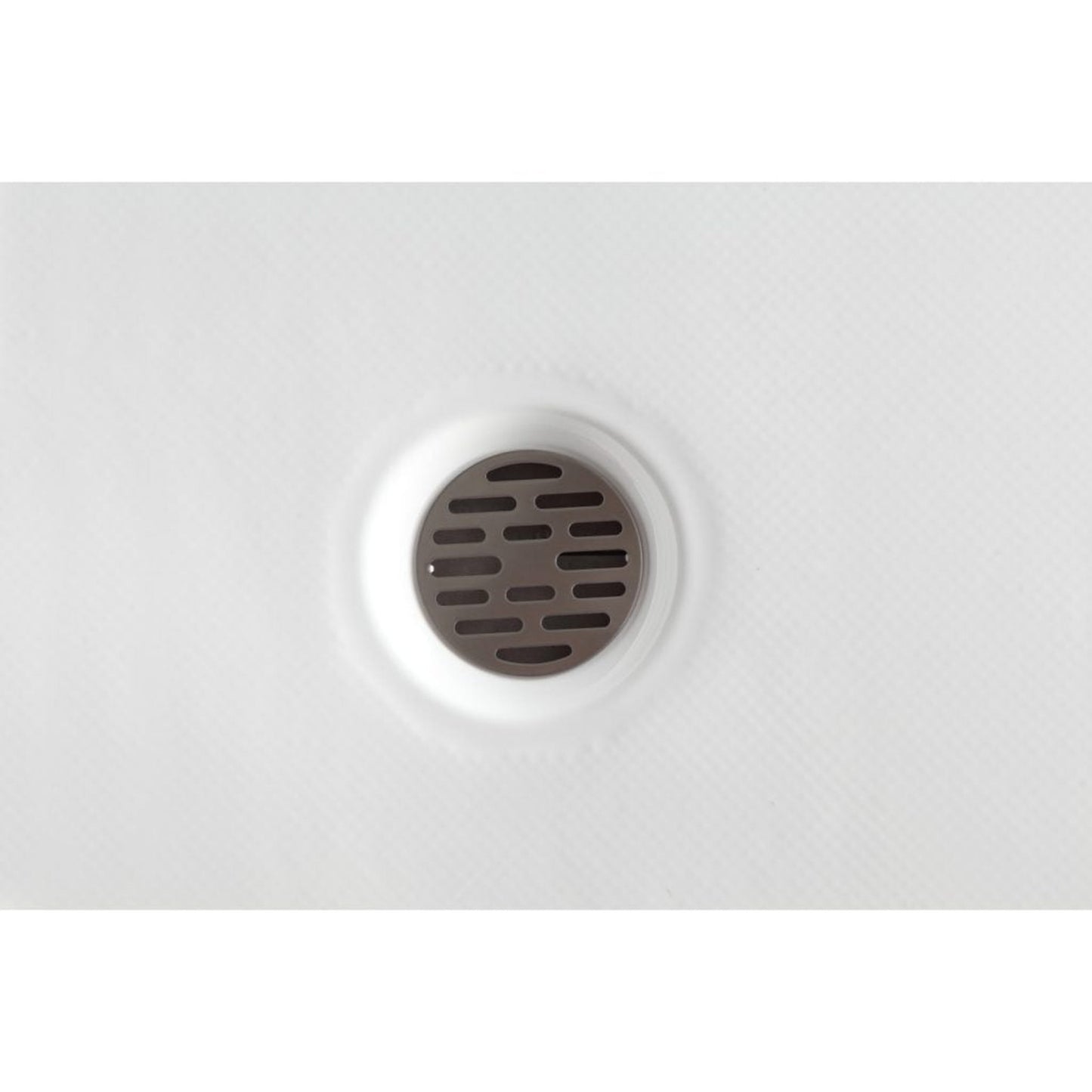 ANZZI Port Series 36" x 48" Center Drain Double Threshold White Shower Base With Built-in Tile Flange