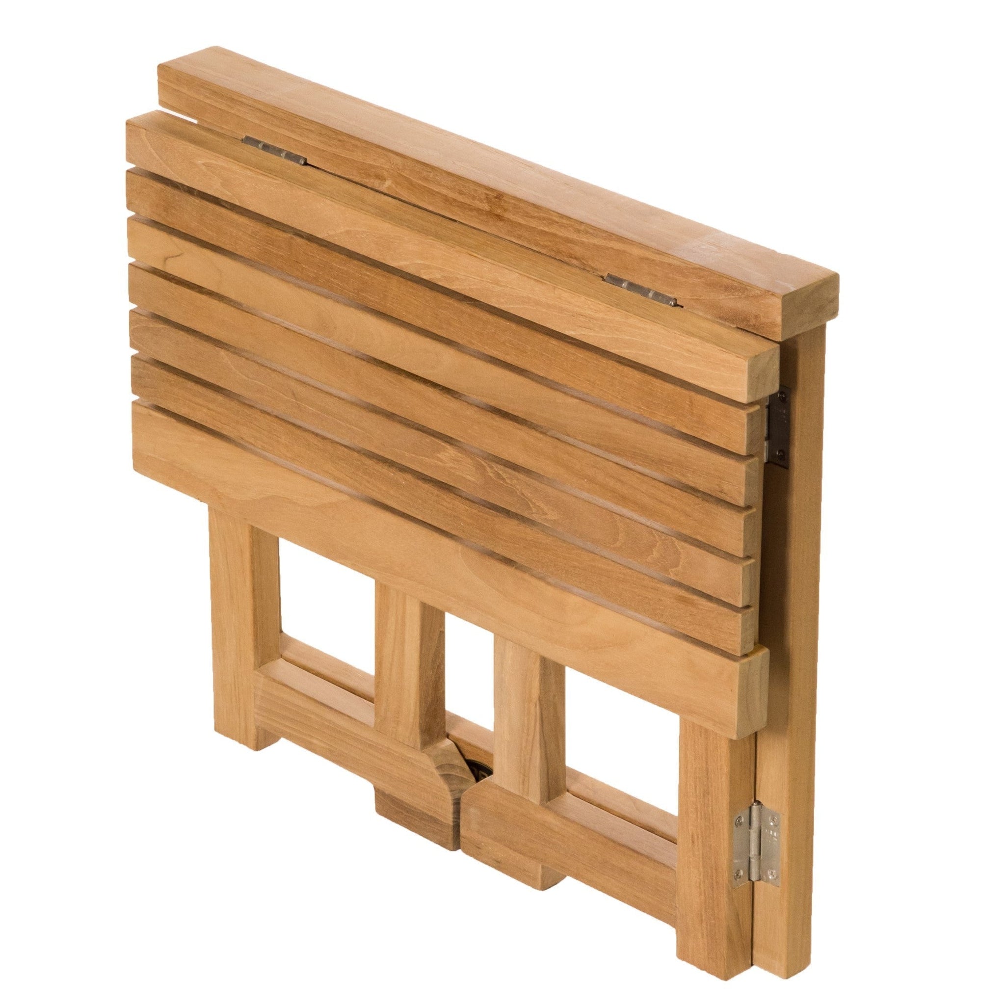 Teak folding deals bench