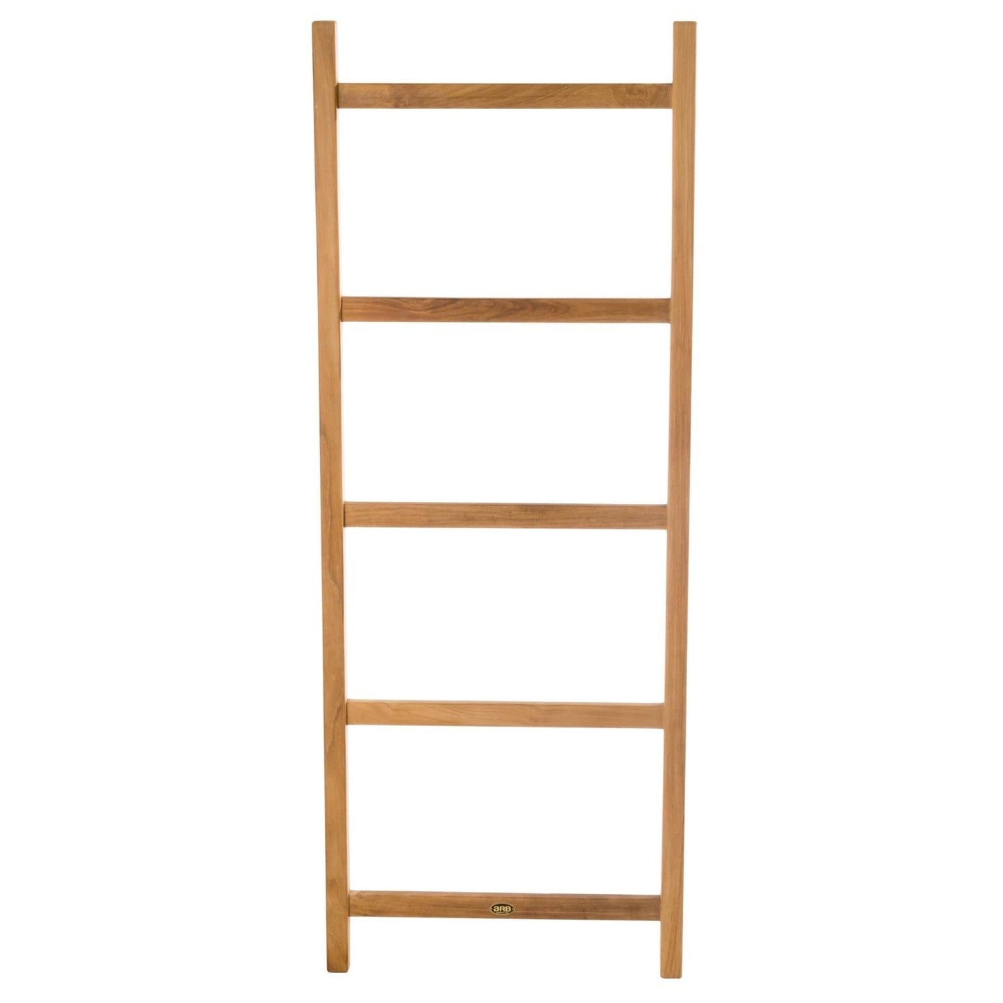 ARB Teak & Specialties 59" Solid Teak Wood Leaning Towel Ladder With 5 Bars