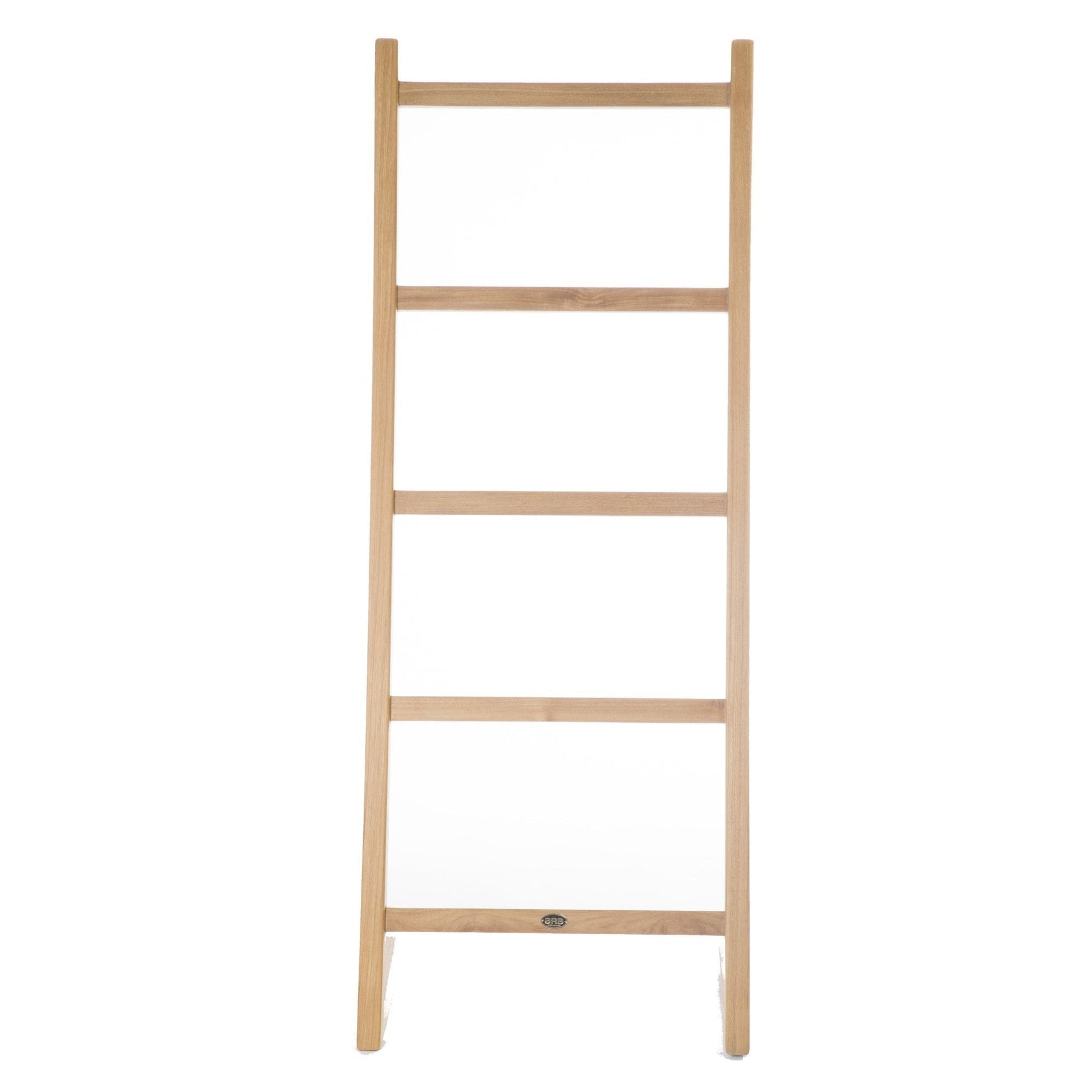 ARB Teak & Specialties 59" Solid Teak Wood Self-Standing Towel Ladder With 5 Bars