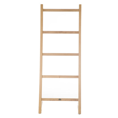 ARB Teak & Specialties 59" Solid Teak Wood Self-Standing Towel Ladder With 5 Bars
